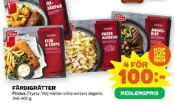 Coop Findus Färdigrätter erbjuda