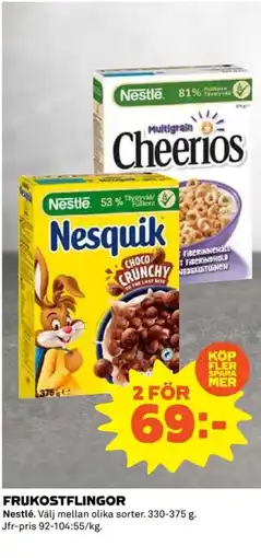 Coop Nestlé Frukostflingor erbjuda