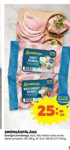 Coop Lönneberga Smörgåspålägg erbjuda