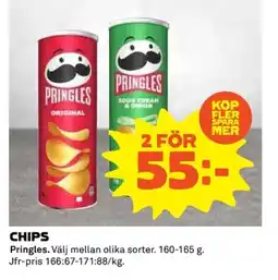 Coop PRINGLES Chips erbjuda