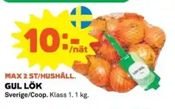 Coop Gul lök erbjuda