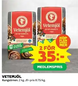 Coop Kungsörnen Vetemjöl erbjuda