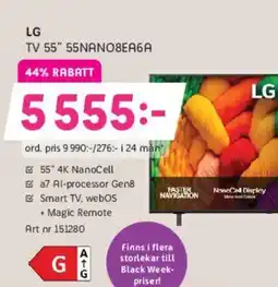 Elon LG TV 55" 55NANO8EA6A erbjuda