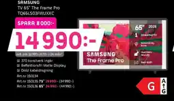 Elon SAMSUNG TV 65" The Frame Pro TQ65LS03FWUXXC erbjuda