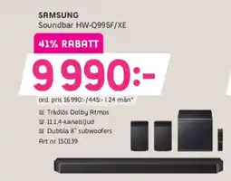 Elon SAMSUNG Soundbar HW-Q995F/XE erbjuda