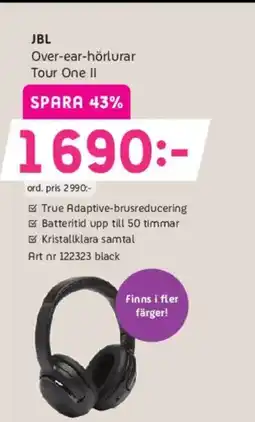 Elon JBL Over-ear-hörlurar Tour One II erbjuda