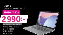 Elon LENOVO Laptop 14" IdeaPad Slim 3 erbjuda