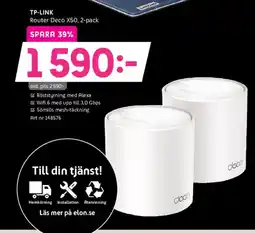 Elon TP-LINK Router Deco X50 erbjuda
