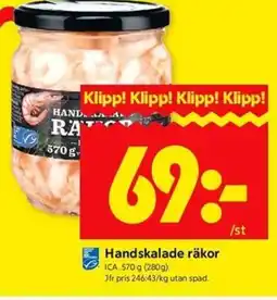 ICA Kvantum ICA Handskalade räkor erbjuda