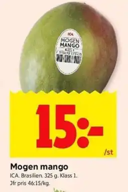 ICA Kvantum ICA Mogen mango erbjuda