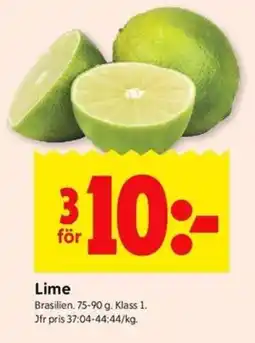 ICA Kvantum Lime erbjuda