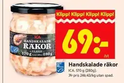 ICA Kvantum ICA Handskalade räkor erbjuda