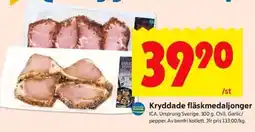 ICA Kvantum ICA Kryddade fläskmedaljonger erbjuda