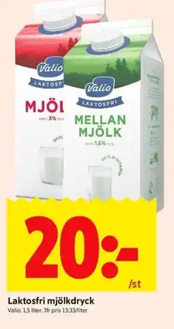 ICA Kvantum Valio Laktosfri mjölkdryck erbjuda