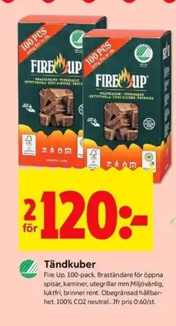 ICA Kvantum FIRE UP Tändkuber erbjuda