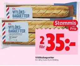 ICA Kvantum ICA Vitlöksbaguetter erbjuda