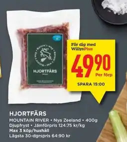 Willys MOUNTAIN RIVER Hjortfärs erbjuda