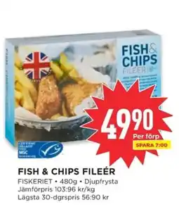 Willys FISKERIET Fish & chips fileér erbjuda