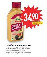 Willys ARLA Smor-& rapsolja erbjuda