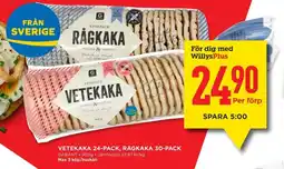Willys GARANT Vetekaka 24-pack, rågkaka 30-pack erbjuda