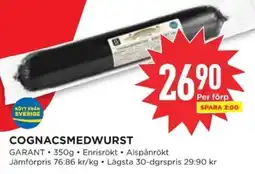 Willys GARANT Cognacsmedwurst erbjuda