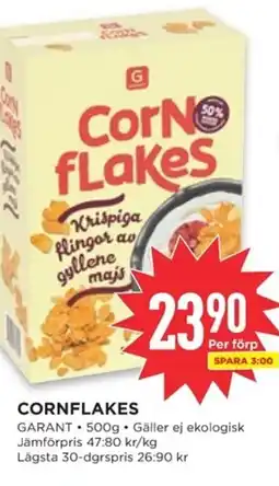 Willys GARANT CornfLakes erbjuda