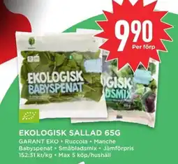 Willys GARANT Ekologisk sallad erbjuda