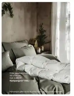 Hemtex Frida medelvarmt duntäcke 150 x 210 cm, SEK 1150 erbjuda