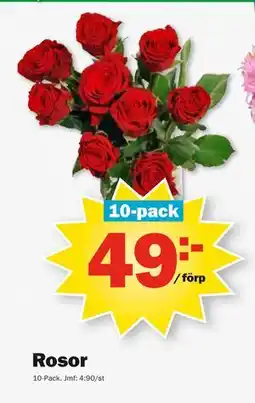 Pekås Rosor, SEK 49 erbjuda