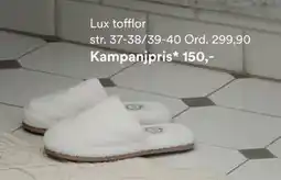 Hemtex Lux tofflor str. 37-38/39-40, SEK 150 erbjuda