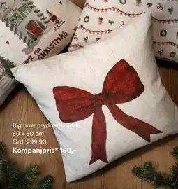 Hemtex Big bow prydnadskudde, SEK 150 erbjuda