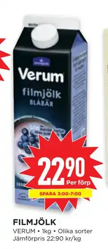 Willys FILMJÖLK, SEK 22.9 erbjuda