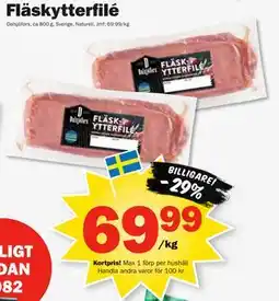 Pekås Fläskytterfilé, Medlemspris erbjuda
