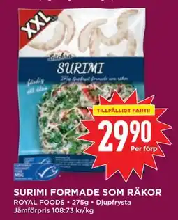 Willys SURIMI FORMADE SOM RÄKOR, SEK 29.9 erbjuda