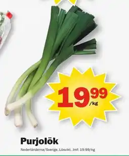 Pekås Purjolök, SEK 19.99 erbjuda