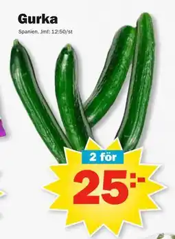 Pekås Gurka, SEK 25 erbjuda