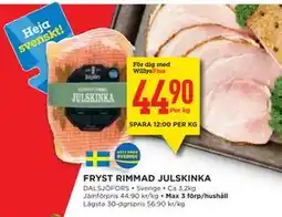 Willys FRYST RIMMAD JULSKINKA, Medlemspris erbjuda
