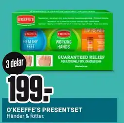 ÖoB O’KEEFFE’S PRESENTSET, SEK 199 erbjuda