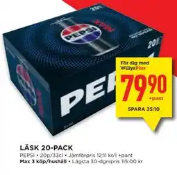 Willys LÄSK 20-PACK, Medlemspris erbjuda