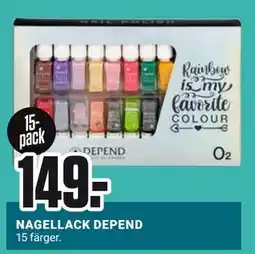 ÖoB NAGELLACK DEPEND, SEK 149 erbjuda