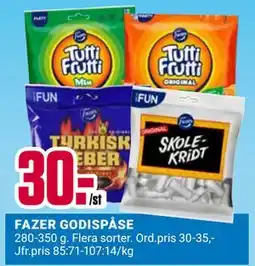 ÖoB FAZER GODISPÅSE, SEK 30 erbjuda