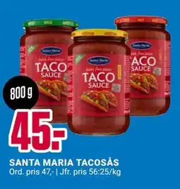 ÖoB SANTA MARIA TACOSÅS, SEK 45 erbjuda