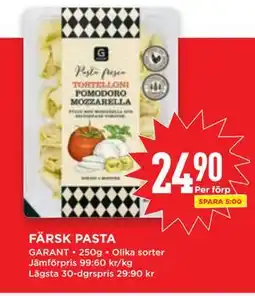 Willys FÄRSK PASTA, SEK 24.9 erbjuda