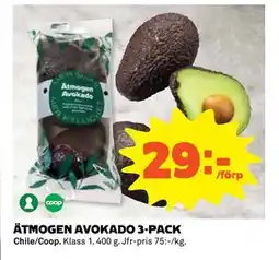 Coop Daglivs ÄTMOGEN AVOKADO 3-PACK, SEK 29 erbjuda
