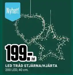 ÖoB LED TRÅD STJÄRNA/HJÄRTA, SEK 199 erbjuda