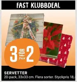 ÖoB SERVETTER, SEK 18 erbjuda