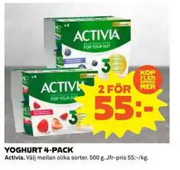 Coop Daglivs YOGHURT 4-PACK, SEK 55 erbjuda
