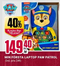 ÖoB MIN FÖRSTA LAPTOP PAW PATROL, SEK 149.4 erbjuda