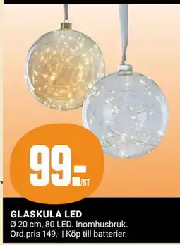 ÖoB GLASKULA LED, Medlemspris erbjuda