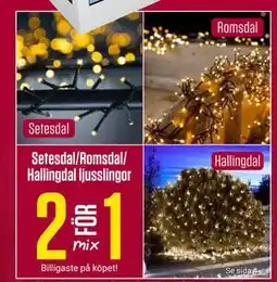 ÖoB Setesdal/Romsdal/ Hallingdal ljusslingor erbjuda
